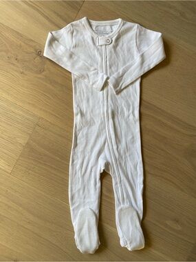L'ovedbaby Zip-Front Footed One-Piece
